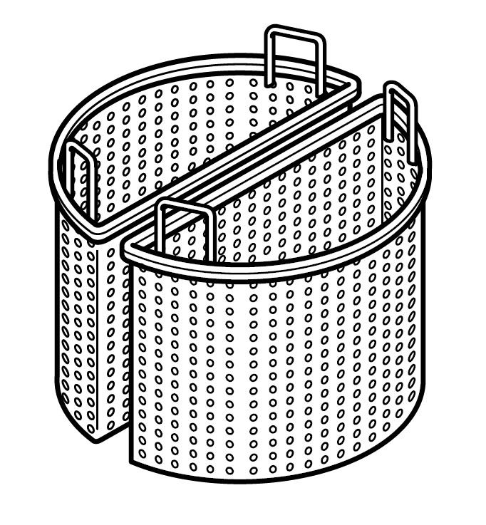 2x Kochkesselkorb 150 Liter