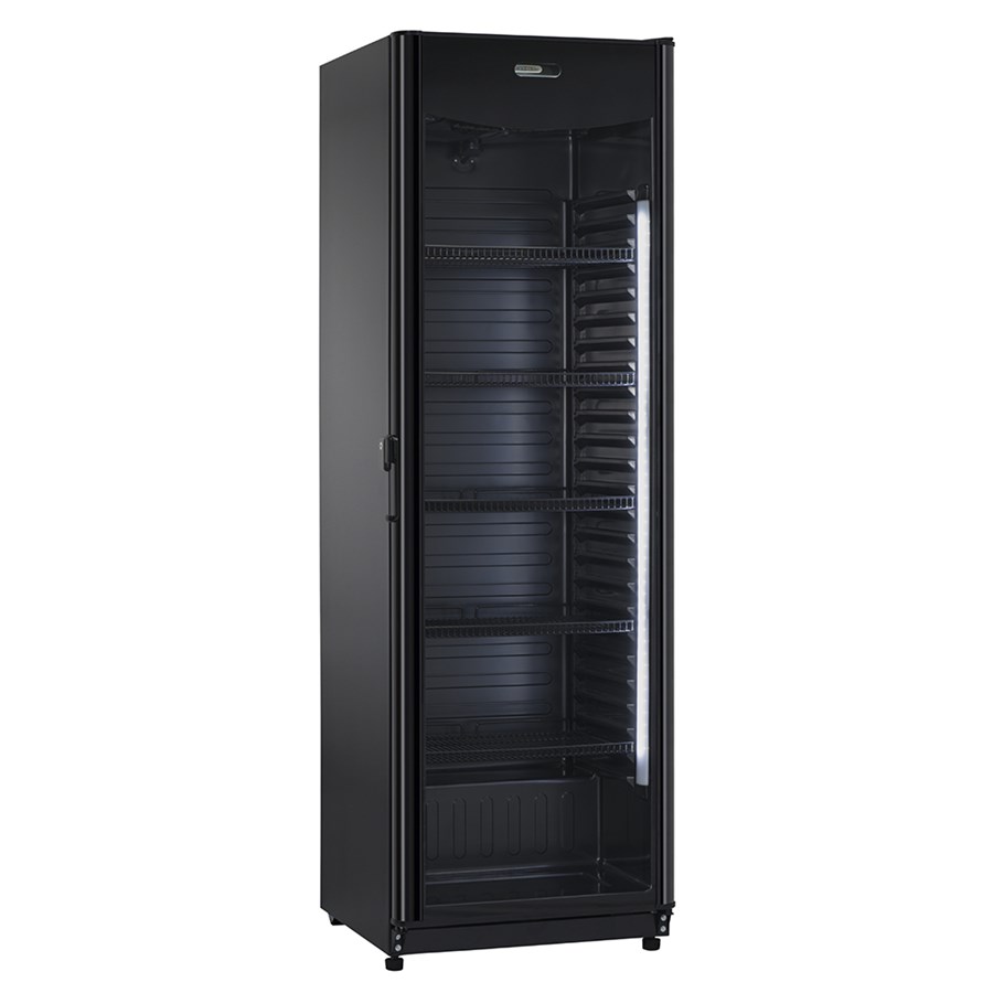 Glastürkühlschrank AX400RGB, Umluftkühlung, 382 ltr.