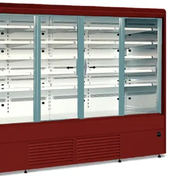 Energieeffiziente Wandkühlregale mit Türen der Serie C-NAR SD für große Betriebe