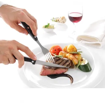 Besteck der Serie Steak mit hervorragender Schneidfähigkeit für die Gastronomie