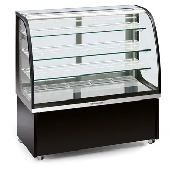 Kompakte und effiziente Kühlvitrine der Serie Brio, ideal für kleine Geschäfte und Cafés