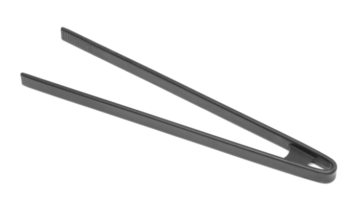 Silikon-Servierzange, Länge: 290mm, schwarz