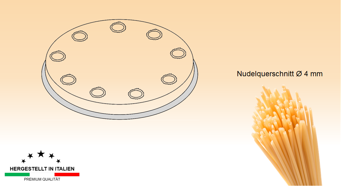 Nudelform Ø 57mm Bucatini