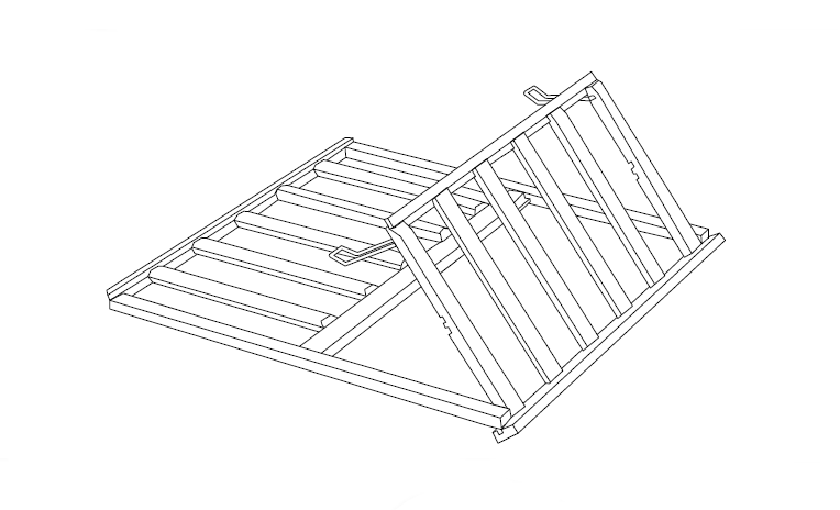 Holzregal für geneigte Flaschen S-601/602