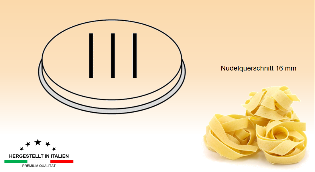 Nudelform Ø 50mm Pappardelle Lisce