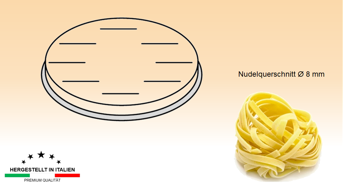 Nudelform Ø 57mm Fettuccine