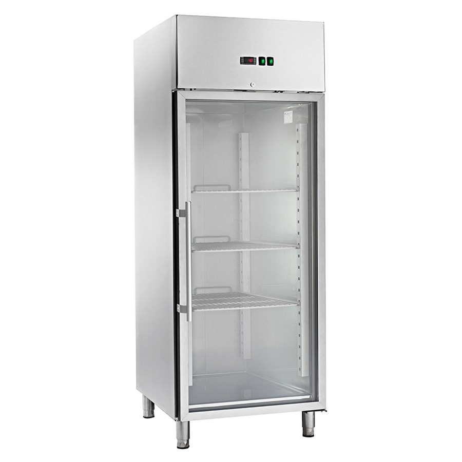 Glastürtiefkühlschrank 650 ltr. 740x830x2010mm