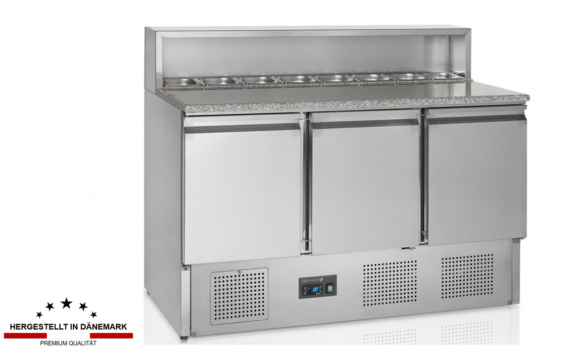 GN1/1 Pizzakühltisch 400 Liter 1365x700x1100 mm