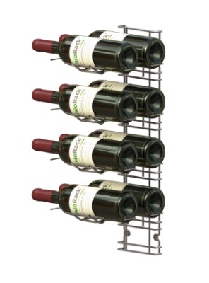 Weinregal, 4 Auflagen für 8 Flaschen