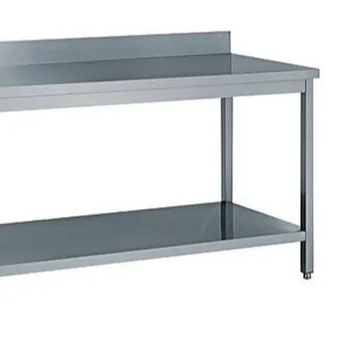 Edelstahl-Arbeitstisch von Cooling4U, bietet eine robuste und hygienische Arbeitsfläche für Köche