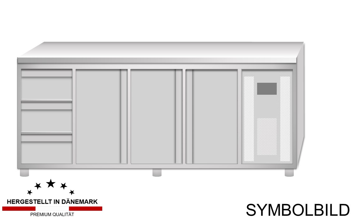 Kühltisch 3 Schubladen 3 Türen 2230x600x880 mm