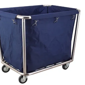 Ein Wäschetrolley von Cooling4U, ideal zur Vereinfachung von Wäschetransporten in großen Einrichtungen