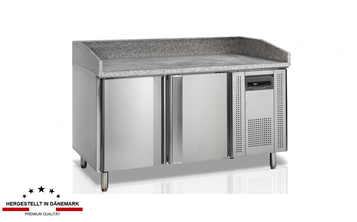 Pizzakühltisch 1510x800x1000mm, 390 Liter