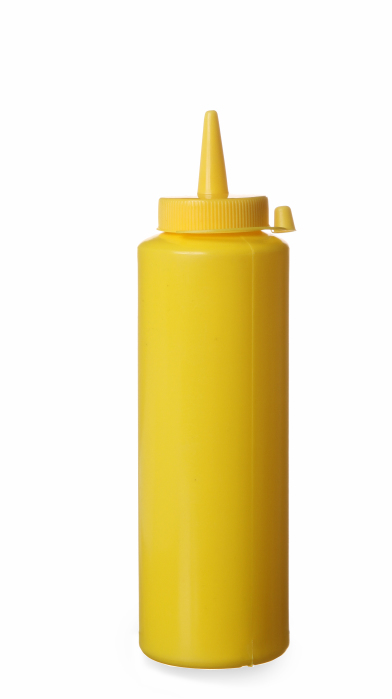 Spenderflasche gelb, 0,2 Liter