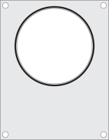 Matrize, ein runder Behälter (Ø165mm)