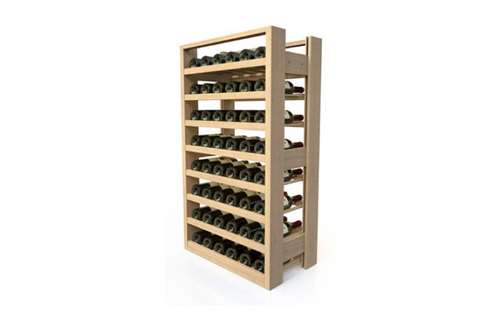 Holz-Weinregal mit 8 Auflagen für 48 Flaschen