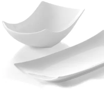 Feine Porzellan-Platten von Cooling4U, perfekt für das Anrichten in der professionellen Küche